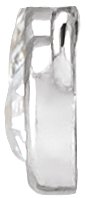 Platinum Round Natural Diamond Rose-Cut Three-Stone Necklace - view 2