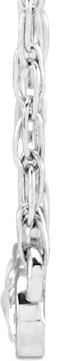 Platinum Round Natural Diamond Rose-Cut Three-Stone Necklace - view 2