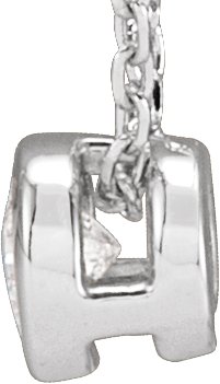 Platinum Round Natural Diamond Solitaire Bezel-Set Necklace - view 2