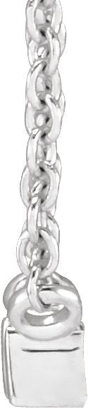 Platinum Straight Baguette Natural Diamond Solitaire Channel-Set Necklace - view 2