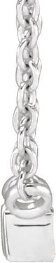 Platinum Straight Baguette Natural Diamond Solitaire Channel-Set Necklace - view 2