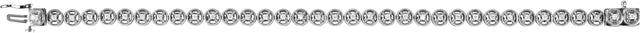 14K Gold Round Natural Diamond Line Bracelet IV - view 2