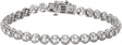 14K Gold Round Natural Diamond Line Bracelet IV