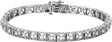 14K Gold Round Natural Diamond Line Bracelet III