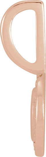 14K Gold Round Natural Diamond Smiley Face Pendant - Rose Gold - view 2
