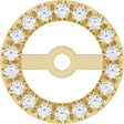 14K Gold Lab-Grown Diamond French-Set Earring Jackets - Yellow Gold