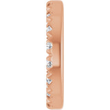 14K Gold Lab-Grown Diamond French-Set Earring Jackets - Rose Gold - view 3