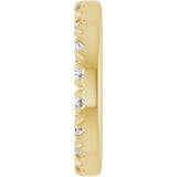 14K Gold Lab-Grown Diamond French-Set Earring Jackets - Yellow Gold - view 3