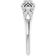 Platinum Round Natural Diamond Solitaire Ring II