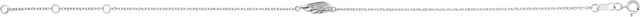 Platinum Round Natural Diamond Angel Wing Bracelet - view 2