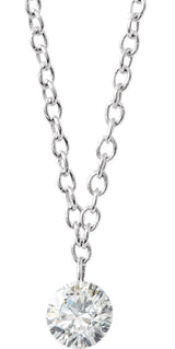 14K Gold Round Natural Diamond Accented Anklet or Bracelet - White Gold - view 2