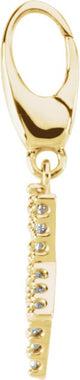 14K Gold Round Natural Diamond Accented Star Pendant – 1/8 CTW - Yellow Gold - view 2