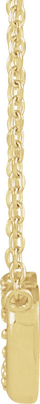 14K Gold Round Natural Diamond Interlocking Heart Necklace - Yellow Gold - view 2