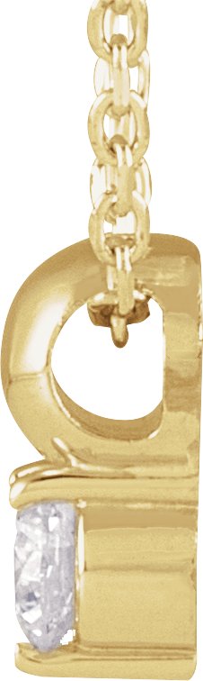 14K Gold Round Natural Diamond Accented Bead Necklace or Pendant - Yellow Gold - view 2