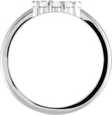 14K Gold Round Natural White Opal Cabochon Halo-Style Ring - White Gold - view 2