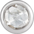 Platinum Natural Diamond Round Bezel-Set Pendant