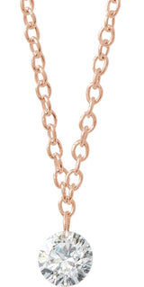 14K Gold Round Natural Diamond Accented Anklet or Bracelet - Rose Gold - view 2