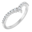 Platinum Pear Lab-Grown Diamond Contour Band – 3x2mm