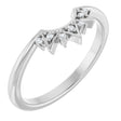 Platinum Round Natural Diamond Contour Band VIII
