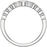 14K Gold Round Lab-Grown Diamond Contour Band – 1 CTW - White Gold - view 2