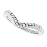 Platinum Round Lab-Grown Diamond Contour Band III - view 5