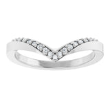 Platinum Round Natural Diamond Contour Band No. 2 - view 3