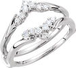 Platinum Round Lab-Grown Diamond Ring Guard – 1.7mm Stones