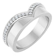 Platinum Round Lab-Grown Diamond Contour Band IV