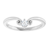 Platinum Marquise Natural Diamond Contour Band – 4x3mm - view 3
