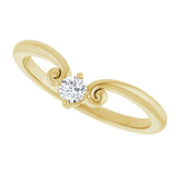 14K Gold Marquise Lab-Grown Diamond Contour Band – 4x3mm - Yellow Gold - view 5