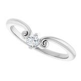 Platinum Marquise Natural Diamond Contour Band – 4x3mm - view 5