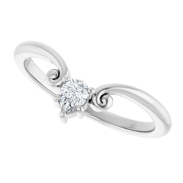 Platinum Marquise Lab-Grown Diamond Contour Band – 4x3mm - view 5