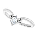 Platinum Marquise Lab-Grown Diamond Contour Band – 4x3mm - view 5
