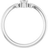Platinum Marquise Lab-Grown Diamond Contour Band – 4x3mm - view 2