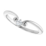 Platinum Marquise Natural Diamond Contour Band – 4x3mm - view 5