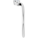 Platinum Marquise Lab-Grown Diamond Contour Band – 4x3mm - view 4