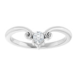 Platinum Marquise Lab-Grown Diamond Contour Band – 4x3mm - view 3