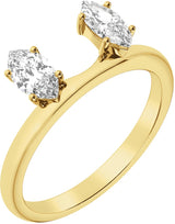 14K Gold Marquise Lab-Grown Diamond Wrap-Style Ring Enhancer – 6.54x3.27mm - Yellow Gold