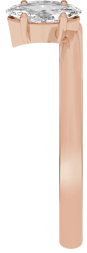 14K Gold Marquise Lab-Grown Diamond Wrap-Style Ring Enhancer – 6.54x3.27mm - Rose Gold - view 4