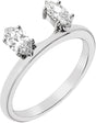 Platinum Marquise Lab-Grown Diamond Wrap-Style Ring Enhancer – 6.54x3.27mm