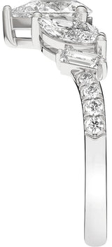 Platinum Pear Lab-Grown Diamond Contour Band – 7.75x4.65mm - view 4