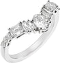 Platinum Oval Lab-Grown Diamond Contour Band – 5.6x3.75mm