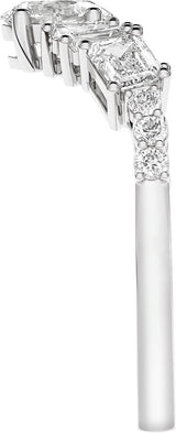 Platinum Oval Lab-Grown Diamond Contour Band – 5.6x3.75mm - view 4
