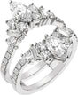 14K Gold Marquise Lab-Grown Diamond Ring Guard – 7.65x3.85mm - White Gold