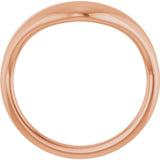 14K Gold Contour Band II - Rose Gold - view 2