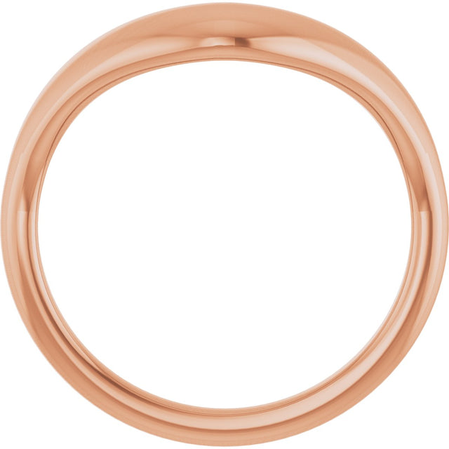 14K Gold Contour Band II - Rose Gold - view 2