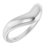 14K Gold Contour Band II - White Gold