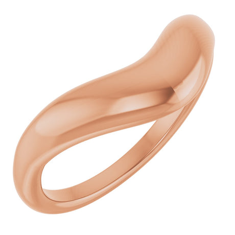 14K Gold Contour Band II - Rose Gold