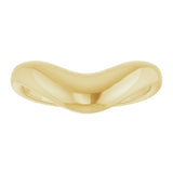 14K Gold Contour Band II - Yellow Gold - view 3