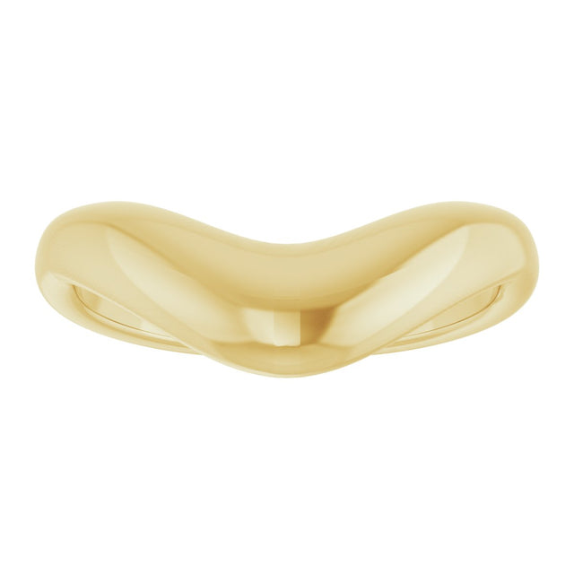 14K Gold Contour Band II - Yellow Gold - view 3